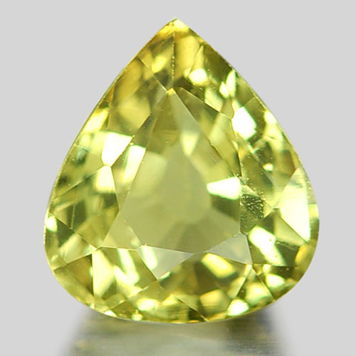 1.09 Ct. Pear Shape Natural Yellowish Green Chrysoberyl Gem