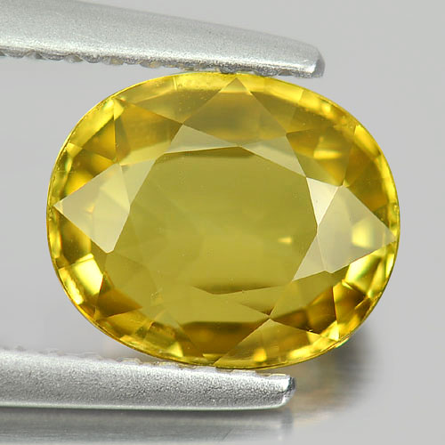 Attractive Gem 1.74 Ct. Oval Shape Natural Yellow Chrysoberyl