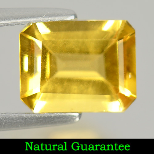 1.99 Ct. Octagon Shape Natural Yellow Citrine Gemstone Unheated