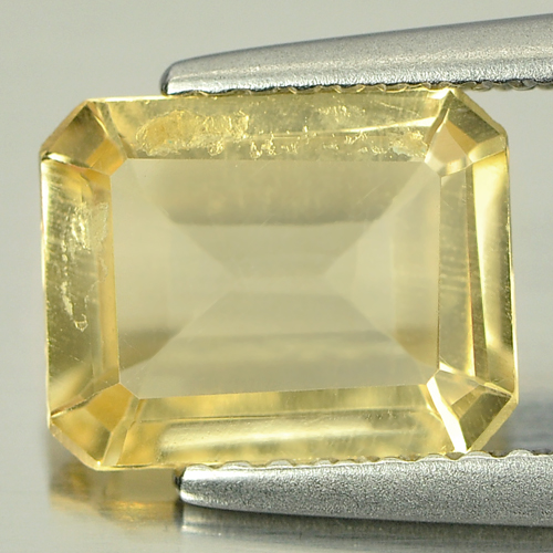 Unheated 1.78 Ct. Natural Yellow Citrine Octagon Shape Gemstone