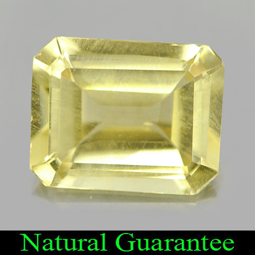 1.71 Ct. Octagon Shape Natural Yellow Citrine Gemstone Brazil