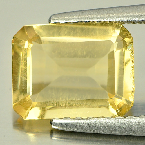 Unheated 1.59 Ct. Natural Yellow Citrine Gemstone Octagon Shape