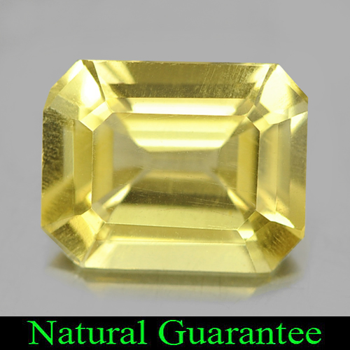 1.82 Ct. Natural Yellow Citrine Gemstone Octagon Shape Unheated