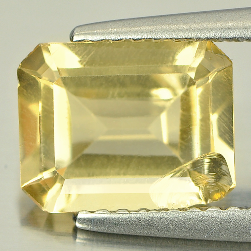 1.78 Ct. Natural Yellow Citrine Gemstone Octagon Shape