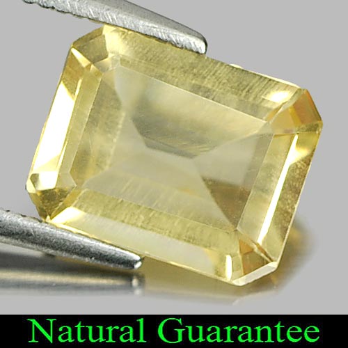 1.78 Ct. Octagon Shape Natural Yellow Citrine Gemstone Brazil