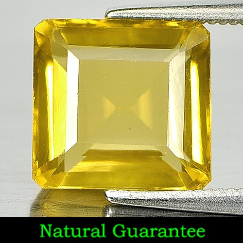4.33 Ct. Natural Gemstone Yellow Citrine Octagon Shape Unheated