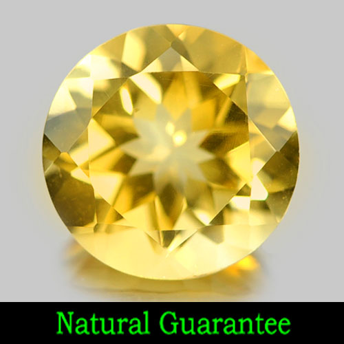3.42 Ct. Charming Gemstone Natural Yellow Citrine Round Shape Unheated