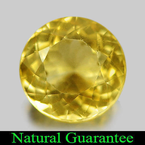3.42 Ct. Round Shape Natural Gemstone Yellow Citrine From Brazil