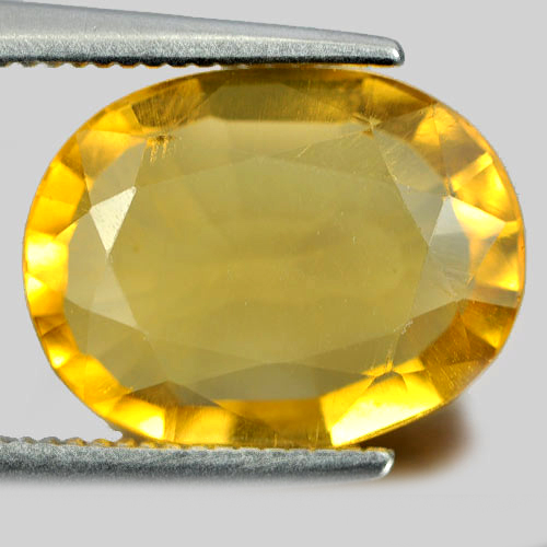 3.84 Ct. Oval Shape Natural Gemstone Yellow Citrine From Brazil Unheated