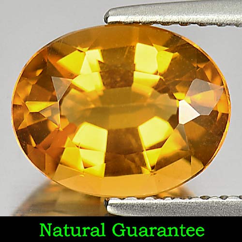 2.41 Ct. Craceful Oval Natural Shape Gemstone Yellow Gold Citrinec Brazil