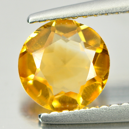0.98 Ct. Charming Natural Gemstone Yellow Citrine Round Shape