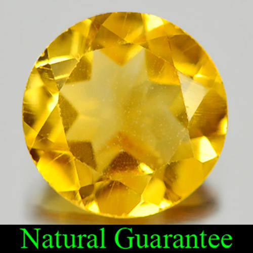 1.10 Ct. Round Natural Gem Yellow Citrine From Brazil Unheated
