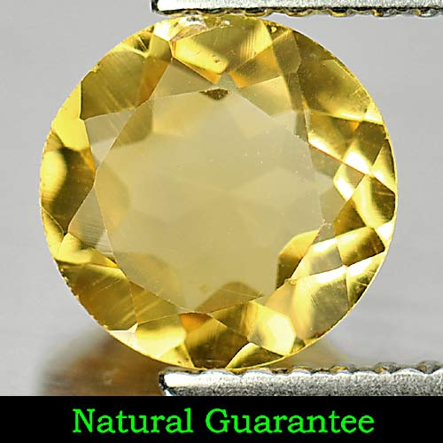 1.06 Ct. Attractive Round Natural Gemstone Yellow Citrine Unheated