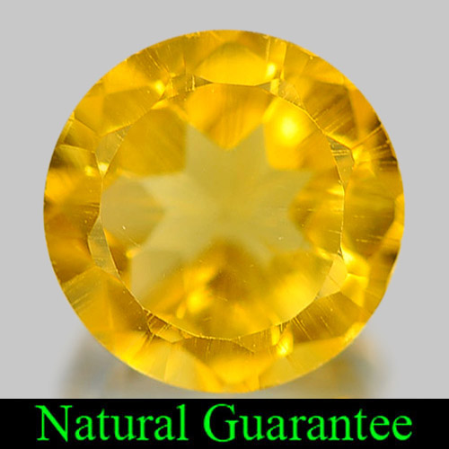 1.19 Ct. Delightful Round Natural Gem Yellow Citrine From Brazil