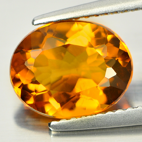 2.31 Ct. Good Natural Oval Shape Yellow Gold Citrine Unheated Brazil