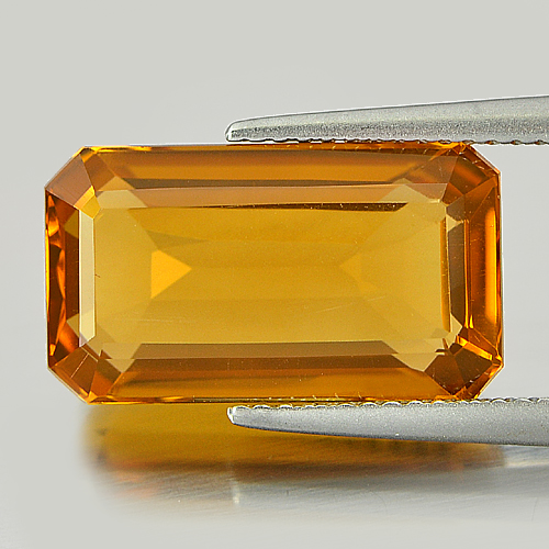 7.96 Ct. Clean Good Octagon Natural Gem Yellow Citrine Unheated