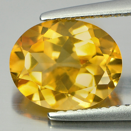 2.14 Ct. Clean Oval Shape Natural Gem Yellow Citrine From Brazil Unheated