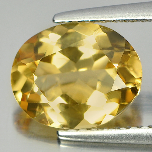 2.17 Ct. Good Cutting Oval Shape Natural Gem Yellow Citrine From Brazil