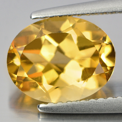 2.35 Ct. Clean Oval Shape Natural Gem Yellow Citrine Unheated