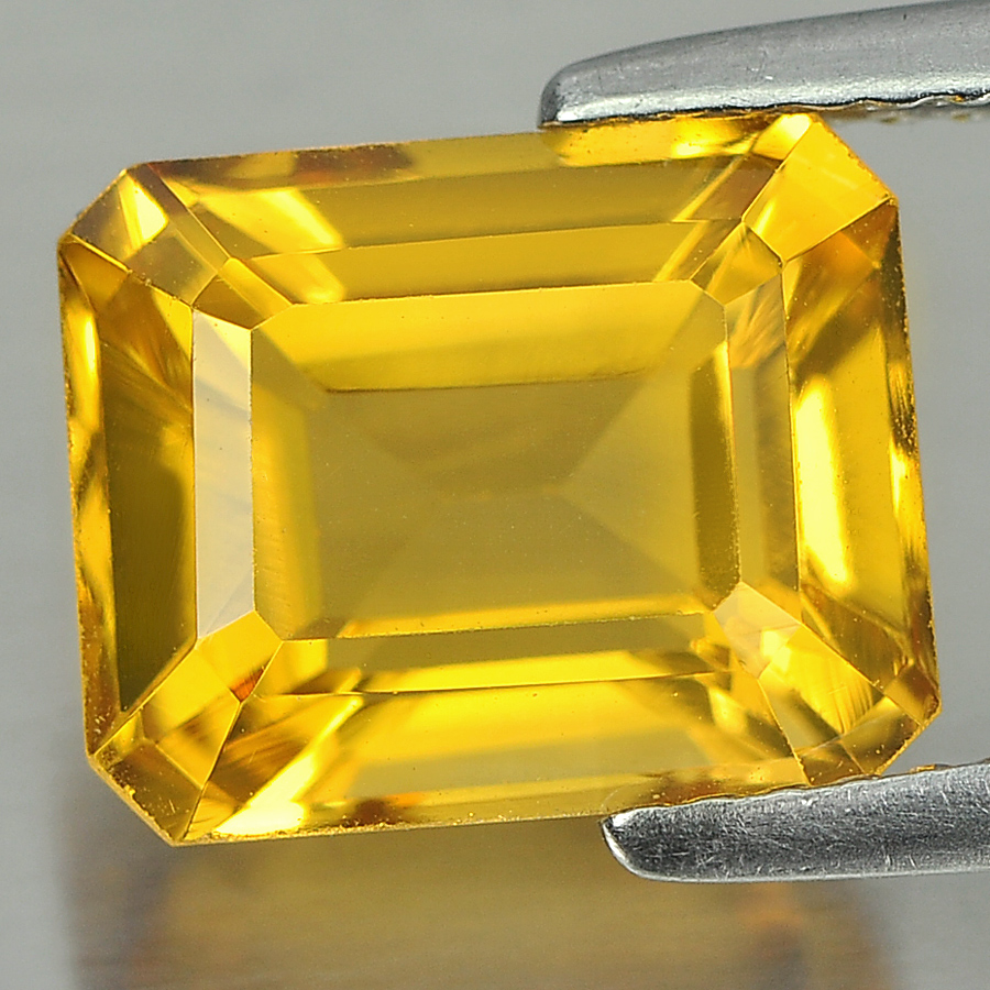 3.57 Ct. Beautiful Octagon Shape Natural Yellow Color Citrine Unheated