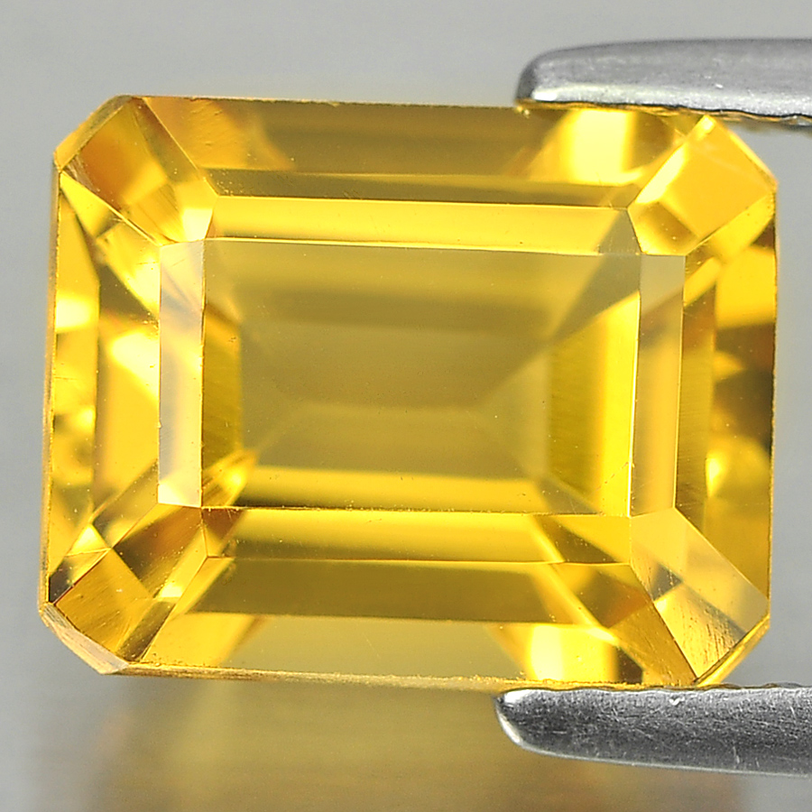 3.25 Ct. Stunning Natural Yellow Color Citrine Octagon Shape From Brazil