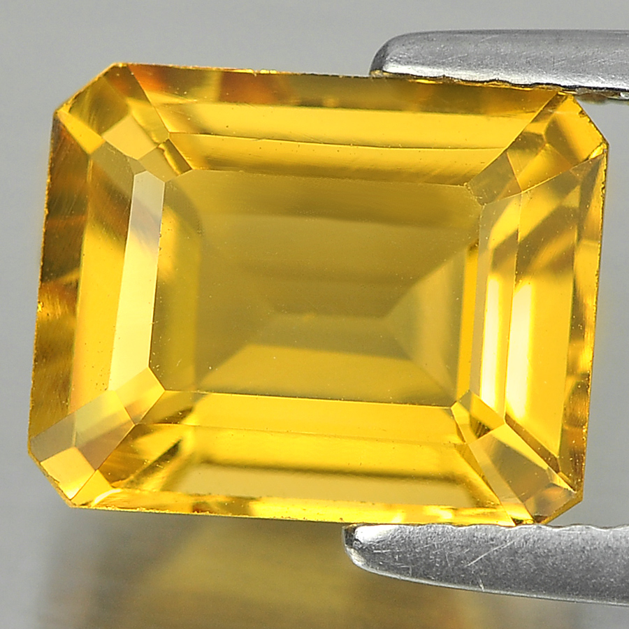 2.97 Ct. Beauteous Natural Yellow Color Citrine Octagon Shape From Brazil