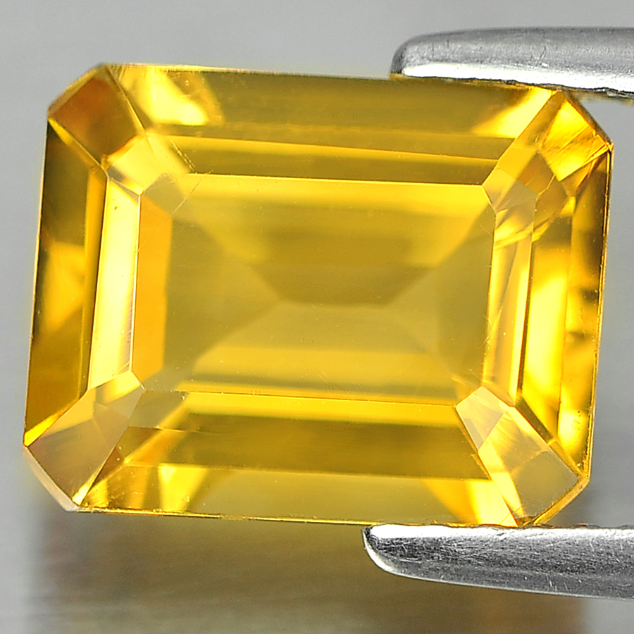 2.72 Ct. Octagon Shape Natural Gemstones Yellow Color Citrine Unheated