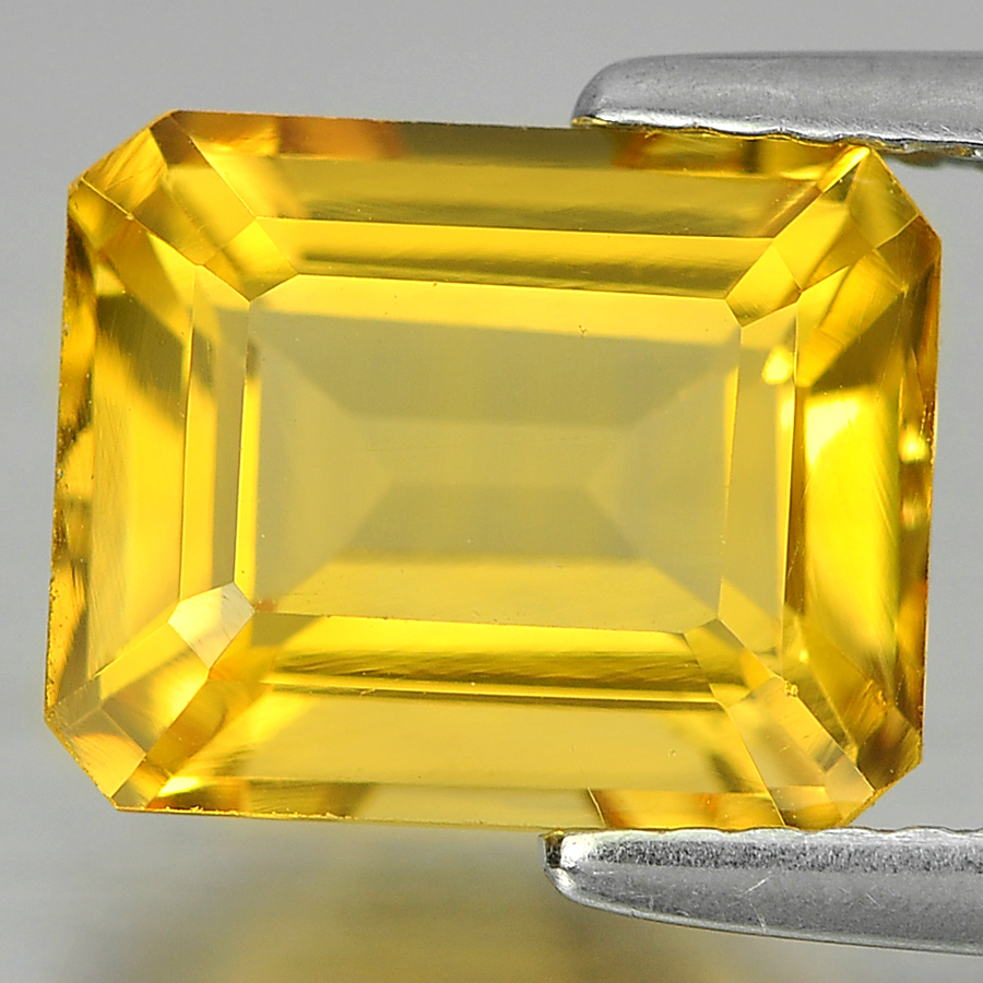3.06 Ct. Lovely Octagon Shape Natural Yellow Citrine From Brazil Unheated