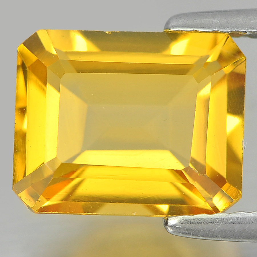 2.97 Ct. Charming Octagon Shape Natural Yellow Color Citrine Unheated