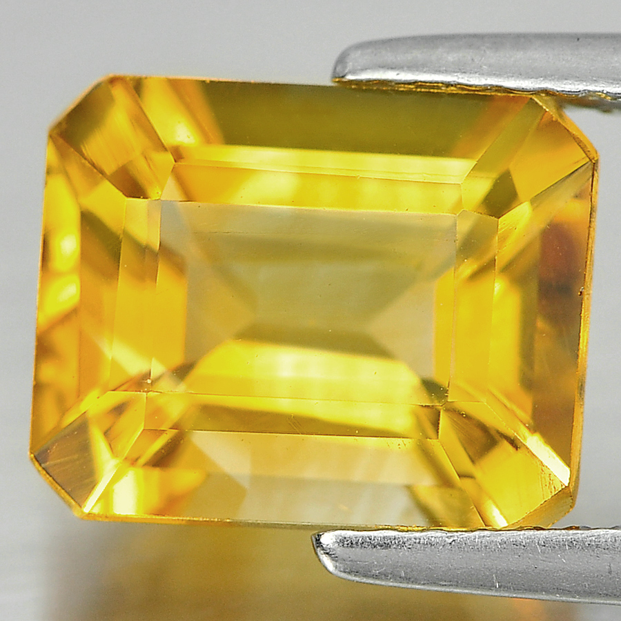 Charming 3.17 Ct. Octagon Shape Natural Yellow Citrine From Brazil Unheated