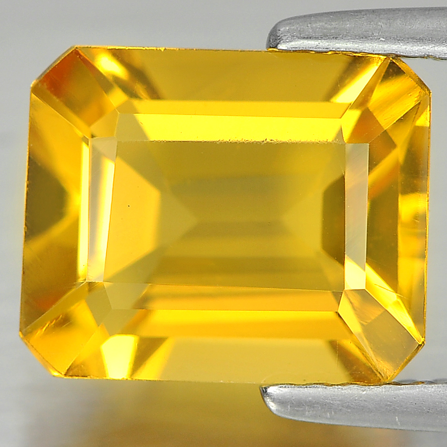 Beautiful 2.67 Ct. Octagon Shape 10 x 8 Mm. Natural Gem Yellow Color Citrine