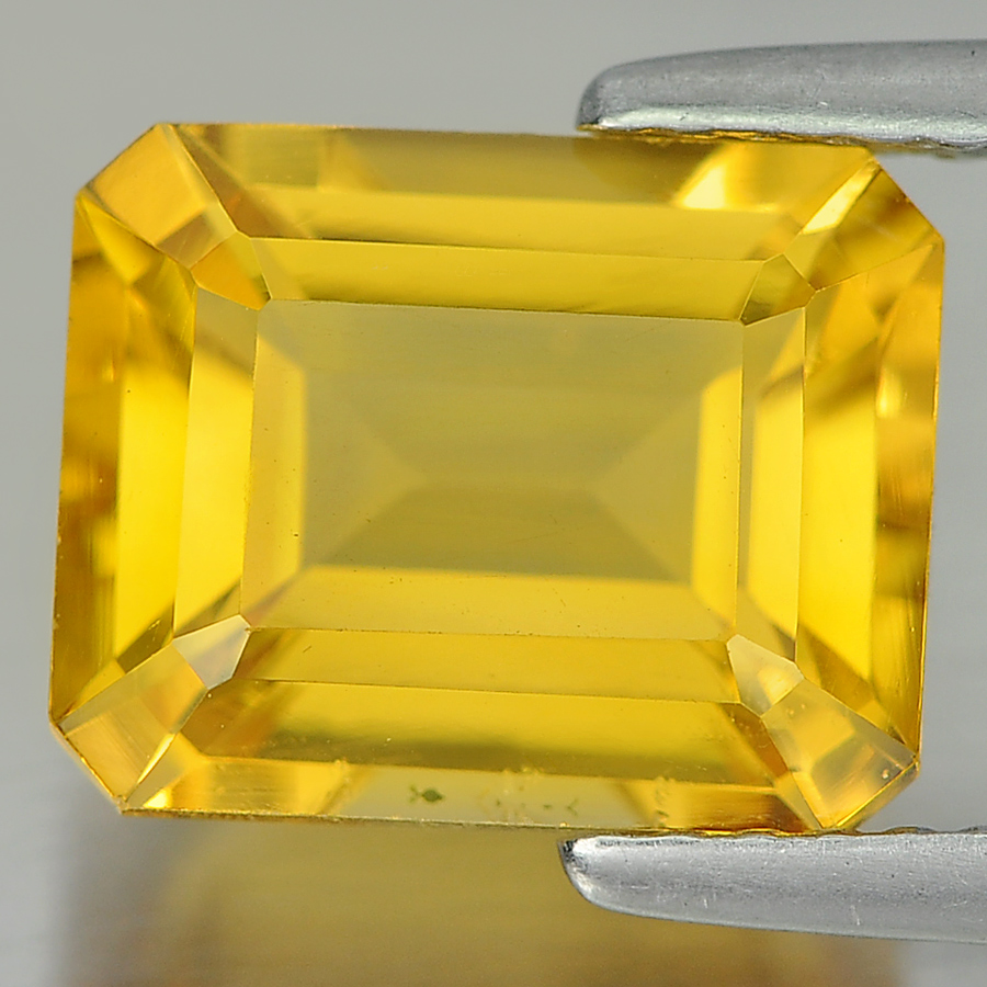 3.18 Ct. Good Octagon Shape Natural Gemstones Yellow Citrine Unheated