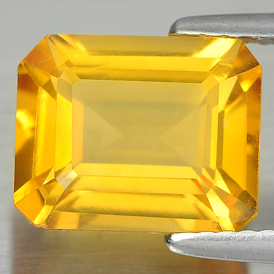 3.12 Ct. Good Cutting Octagon Shape Natural Yellow Citrine Unheated
