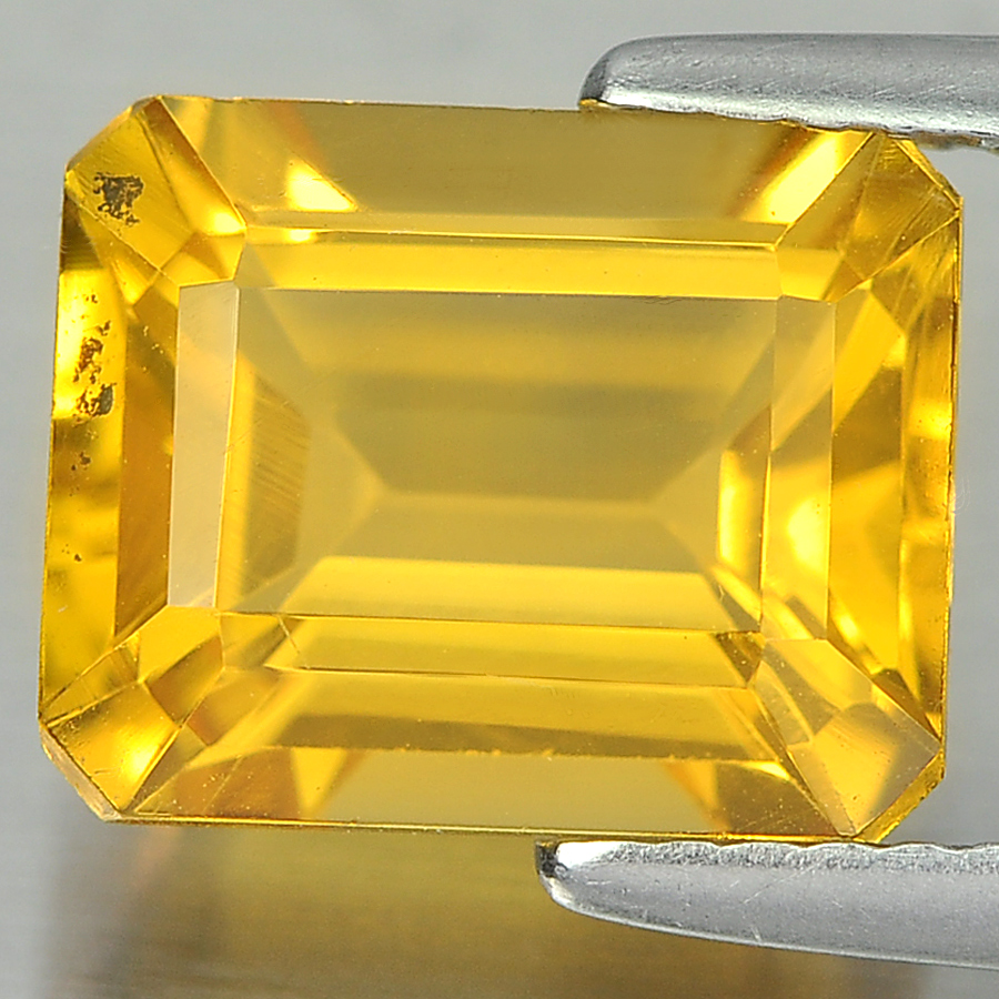 3.27 Ct. Octagon Shape Natural Gemstones Yellow Citrine From Brazil Unheated