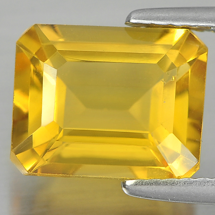3.23 Ct. Good Octagon Shape Natural Gemstones Yellow Citrine Unheated