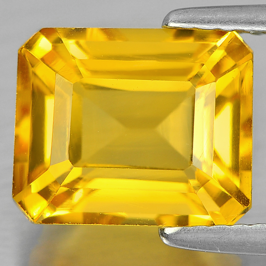 3.41 Ct. Pretty Octagon Shape Natural Gemstone Yellow Citrine Unheated