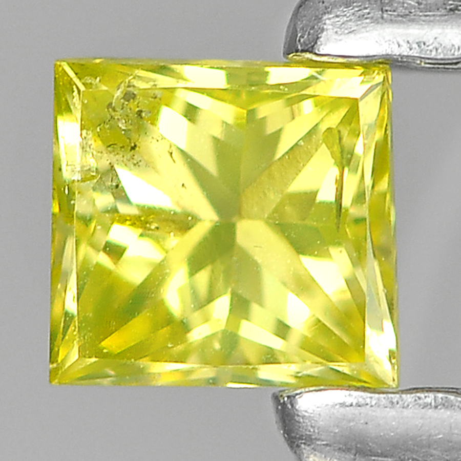 Good 0.15 Ct. Baguette Princess Cut Natural Yellow Loose Diamond Belgium