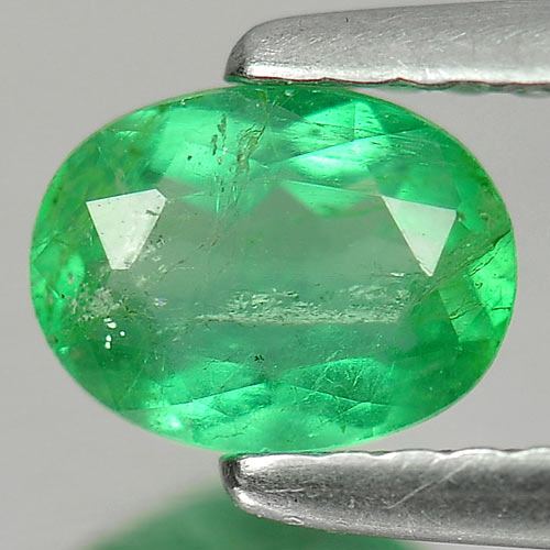 0.54 Ct. Attractive Oval Shape Natural Green Emerald Unheated