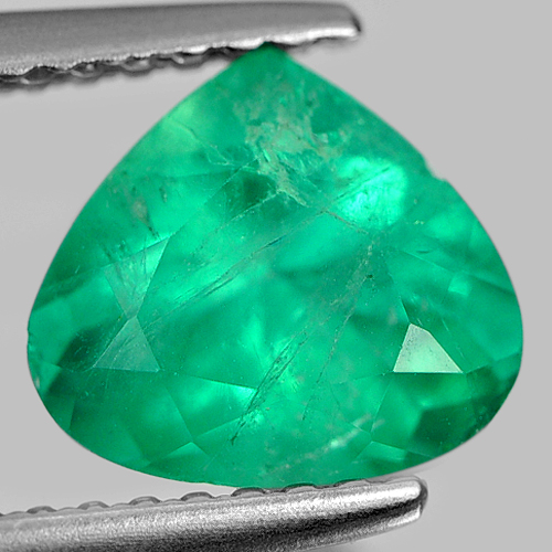 Unheated 1.33 Ct. Natural Rich Green Emerald Columbia