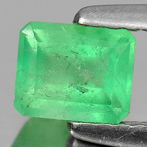 0.47 Ct. Beautiful Octagon Natural Gem Green Emerald Unheated