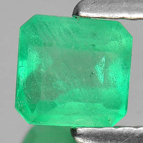 0.57 Ct. Nice Octagon Natural Gem Green Emerald Unheated