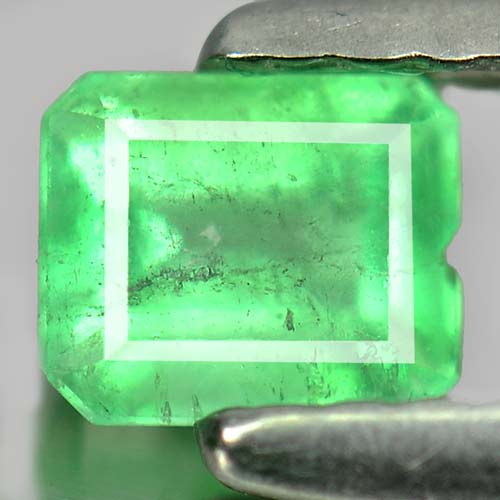 0.39 Ct. Good Octagon Natural Gem Green Emerald Unheated
