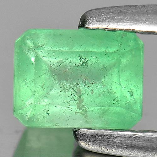 0.47 Ct. Charming Octagon Natural Gem Green Emerald Unheated