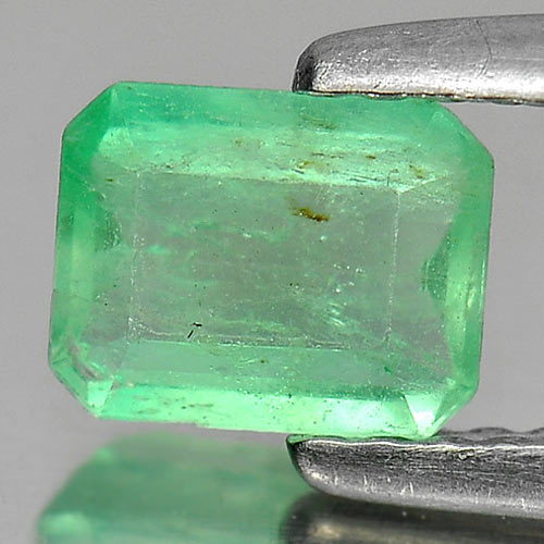 0.55 Ct. Beauteous Octagon Natural Gem Green Emerald Unheated