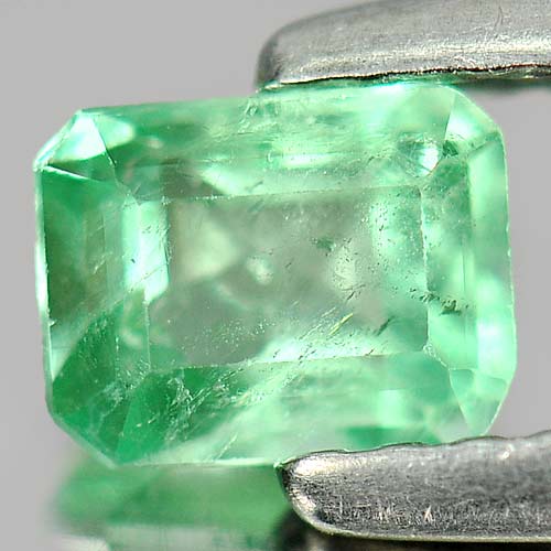 0.40 Ct. Octagon Natural Rich Green Emerald Unheated