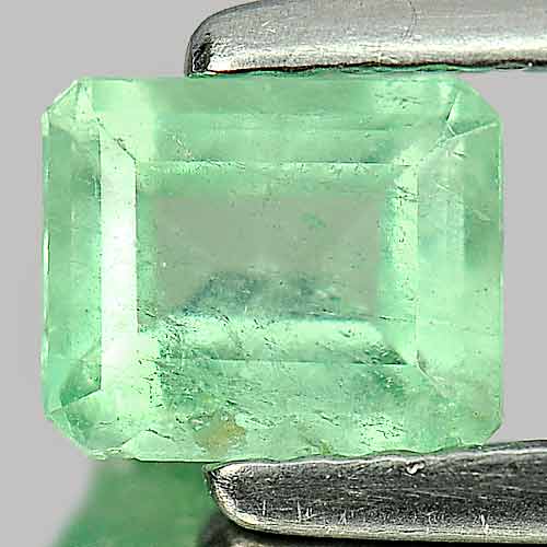 0.53 Ct. Octagon Natural Rich Green Emerald Unheated