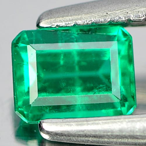 0.22 Ct. Nice Octagon Natural Gem Green Emerald Columbia
