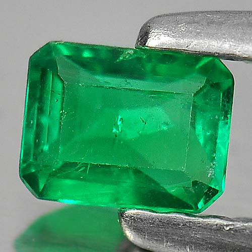 0.24 Ct. Delightful Octagon Natural Gem Green Emerald Columbia