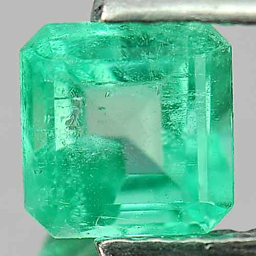 0.48 Ct. Octagon Natural Rich Green Emerald Unheated