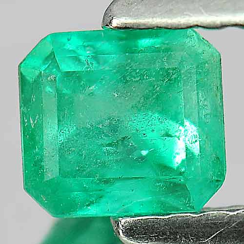 0.45 Ct. Octagon Natural Rich Green Emerald Unheated